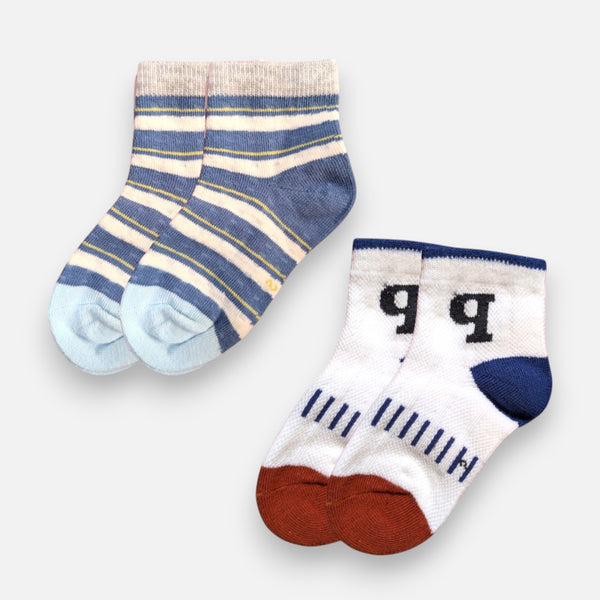Ankle Length Casual Socks Pair of 2