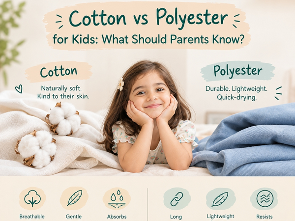 Cotton vs Polyester for Kids: What Should Parents Know?