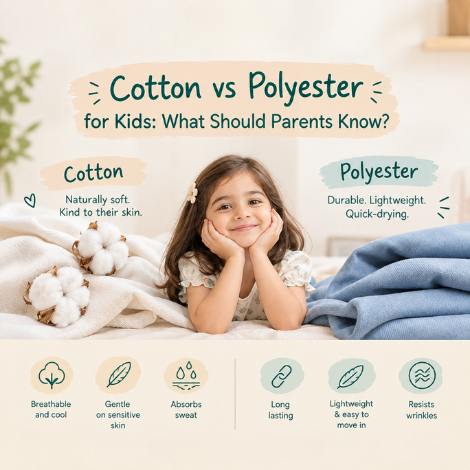 Cotton vs Polyester for Kids: What Should Parents Know?