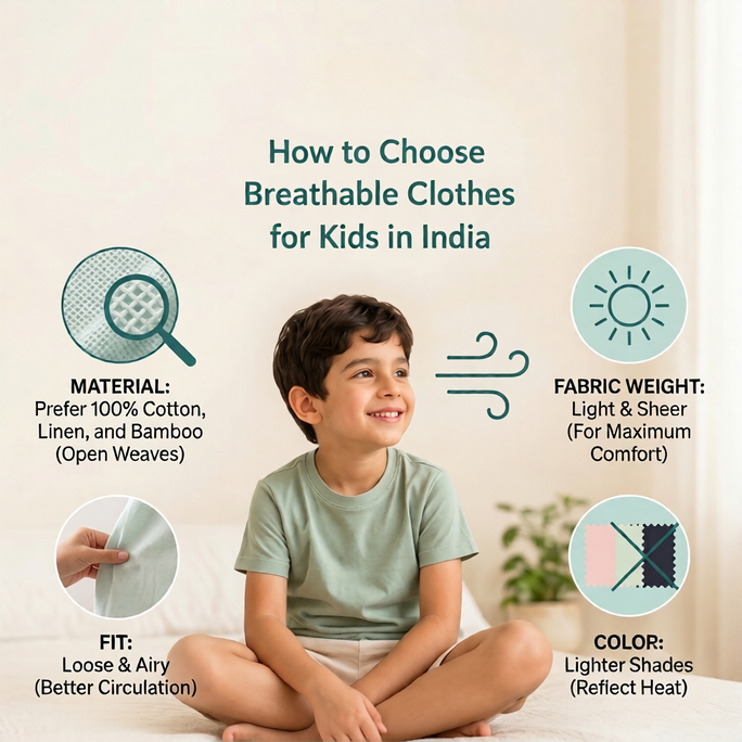 How to Choose Breathable Clothes for Kids in India