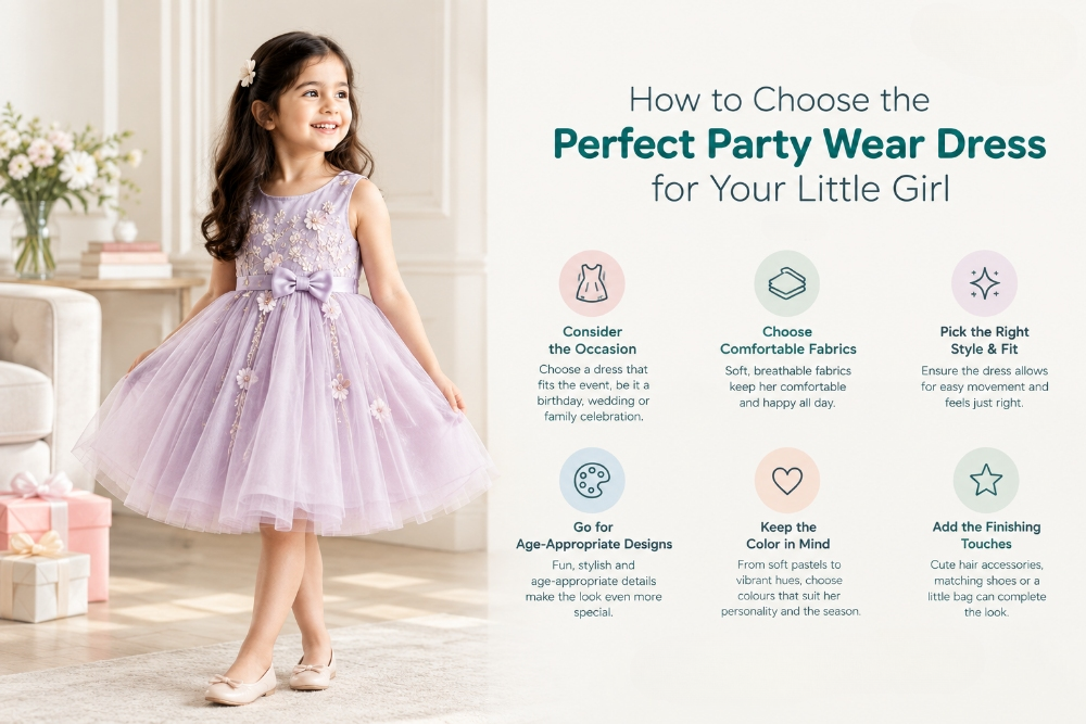 How to Choose the Perfect Party Wear Dress for Your Little Girl