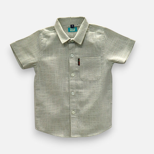 Grey Half Sleeves Casual Shirt
