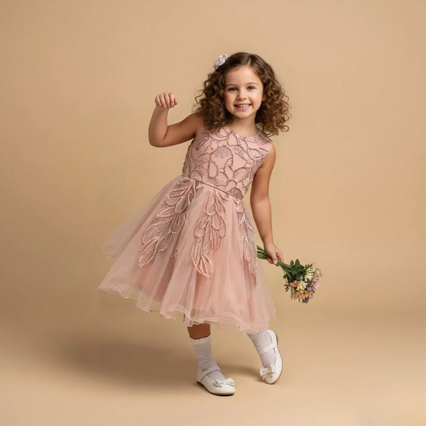 Mauve Pink Sleeveless Princess Dress