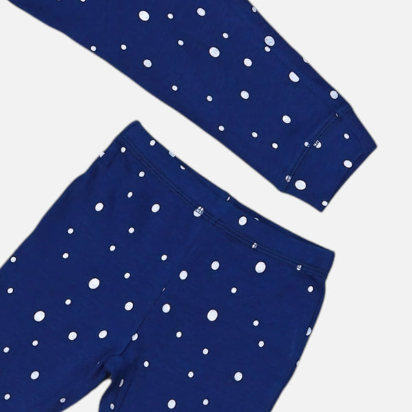 Blue Printed Leggings