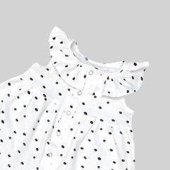 White Sleeveless Frock