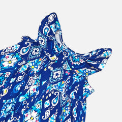 Blue Sleeveless Frock