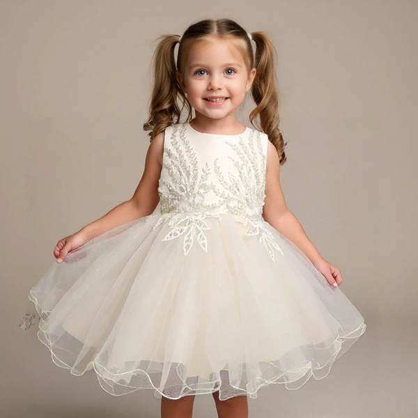 Lemon Yellow Sleeveless Princess Dress