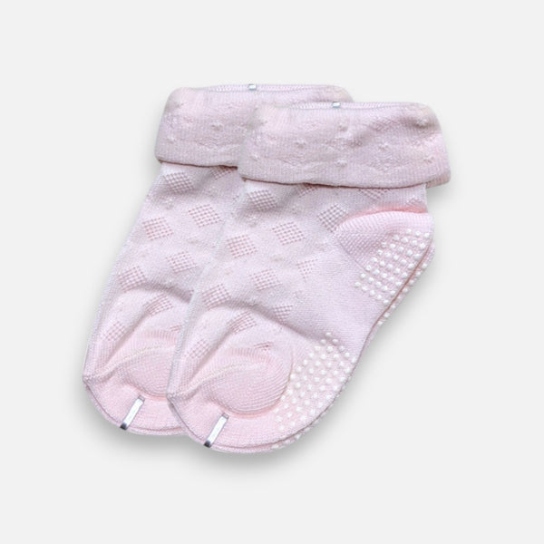 Light Pink Ankle Grip Socks