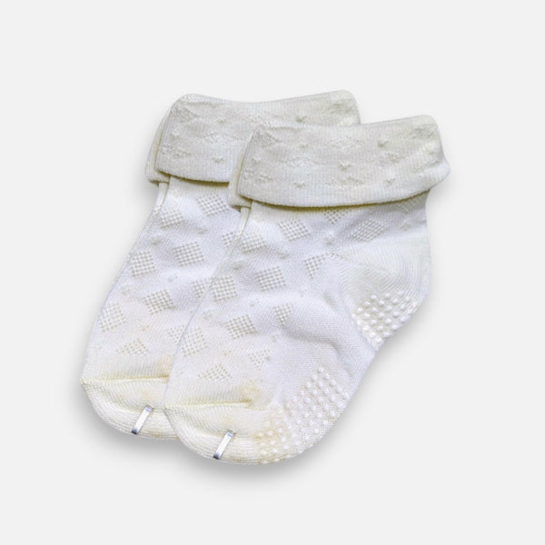 Light Yellow Ankle Grip Socks