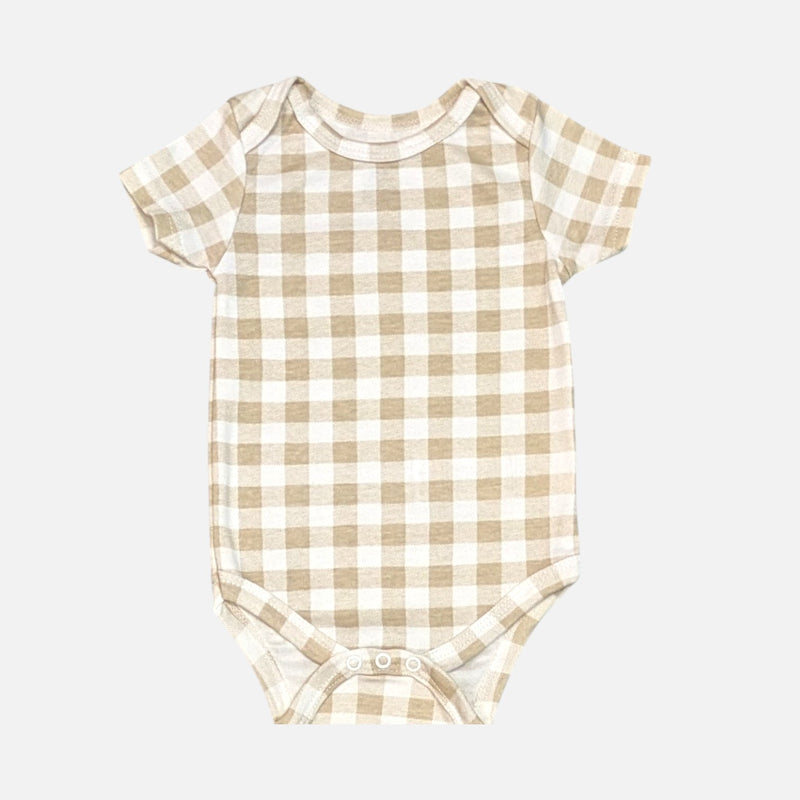 Beige Unisex Baby Onesies - Multipacks (Set of 3)
