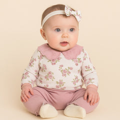 Baby Floral Romper 4 Piece set