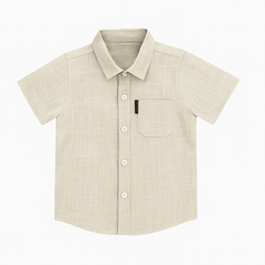 Beige Half Sleeves Casual Shirt
