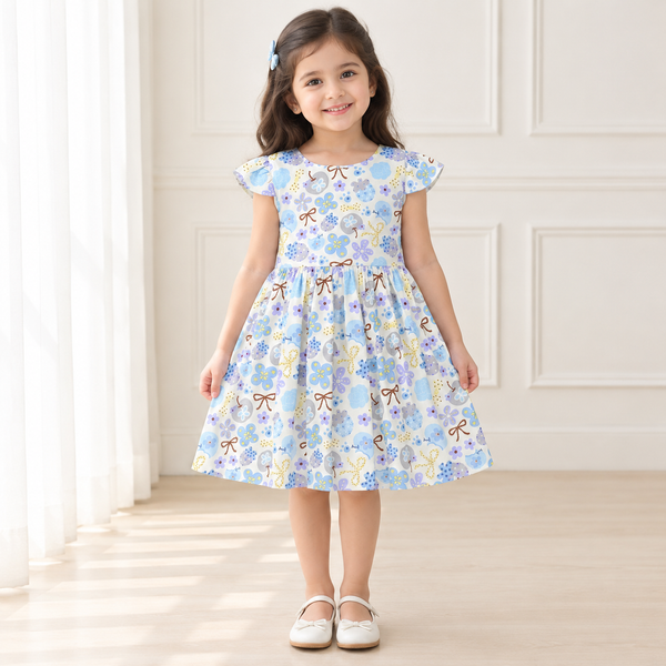 Celestial Bow & Blossom Flutter Frock
