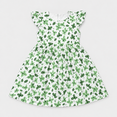 Green Meadow Butterfly Flutter Frock