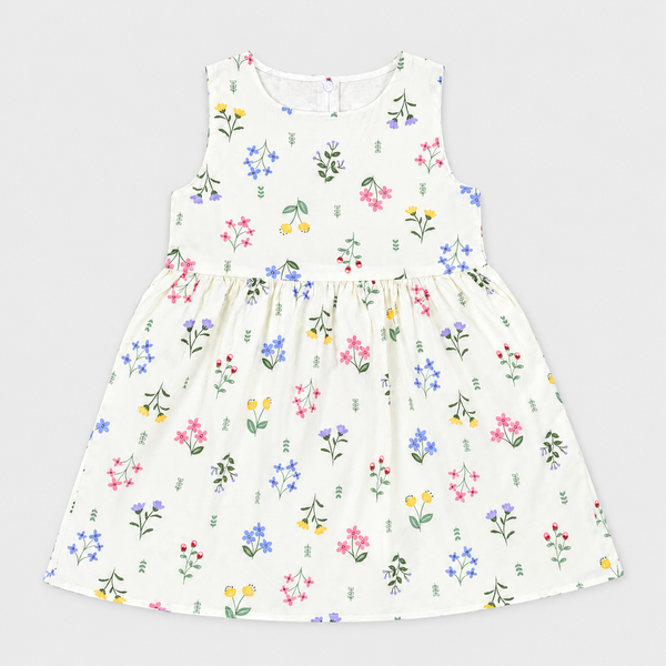 Spring Meadow Yellow Floral Frock