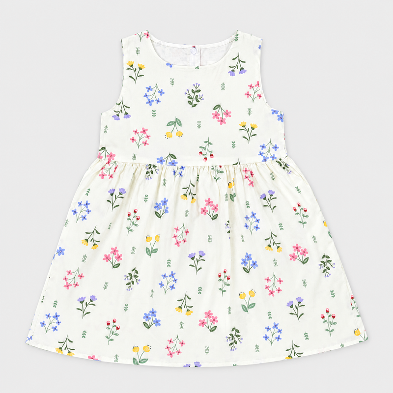 Spring Meadow Yellow Floral Frock