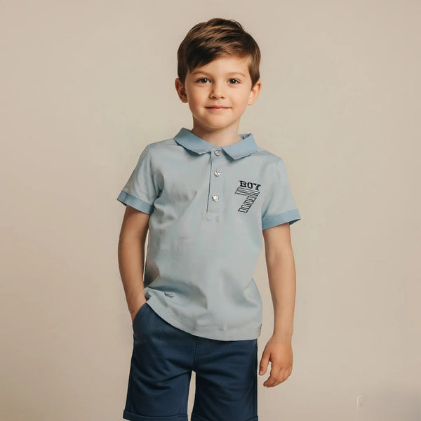 Light Green Collar Polo T-shirt