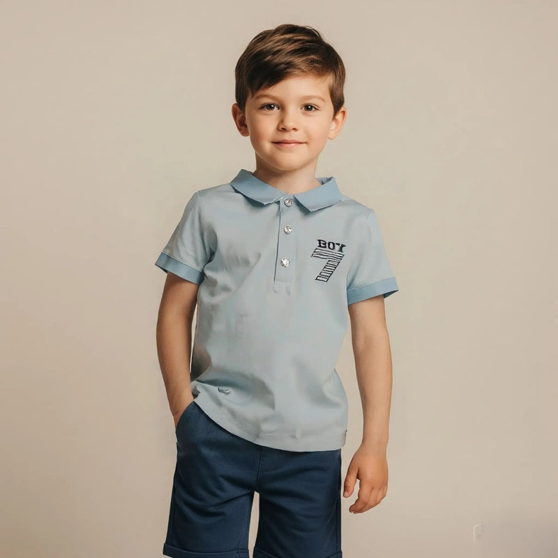 Light Green Collar Polo T-shirt