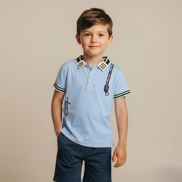 Light Blue Collar Polo T-shirt