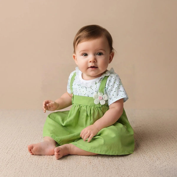 Summer Baby Girl Casual Dress with Flower