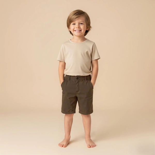 Green Chino Shorts