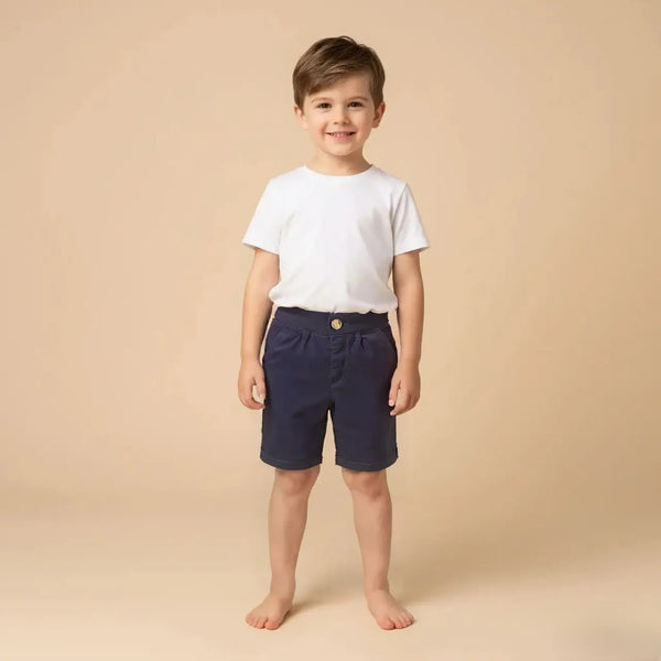 Navy Blue Chino Shorts