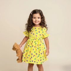 Yellow Printed Frock