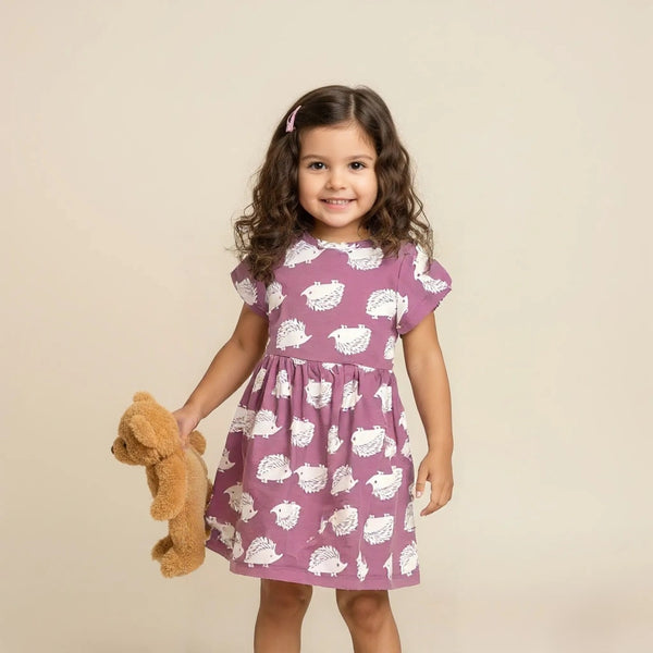 Pink Printed Frock
