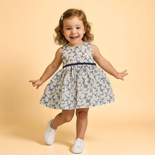 Printed Sleeveless Frock
