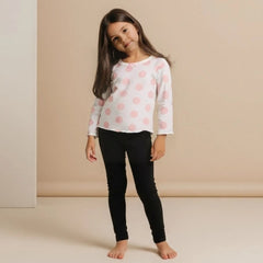 While Printed Full Sleeves Top