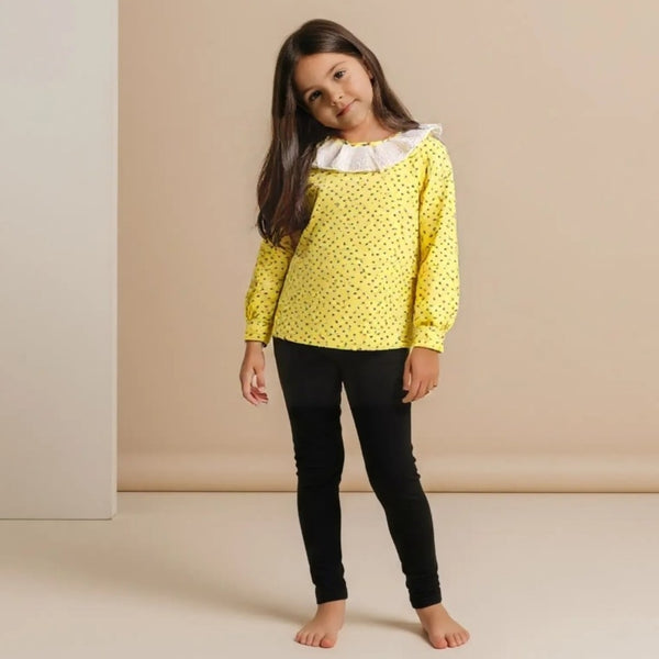 Full Sleeves Printed Frill Top