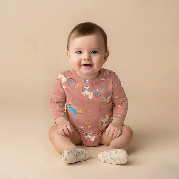 Peach Full Sleeves baby Onesies