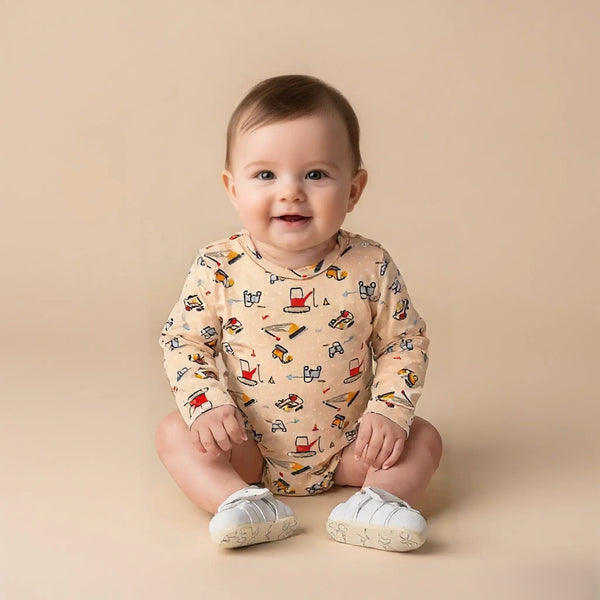 Brown Full Sleeves baby Onesies