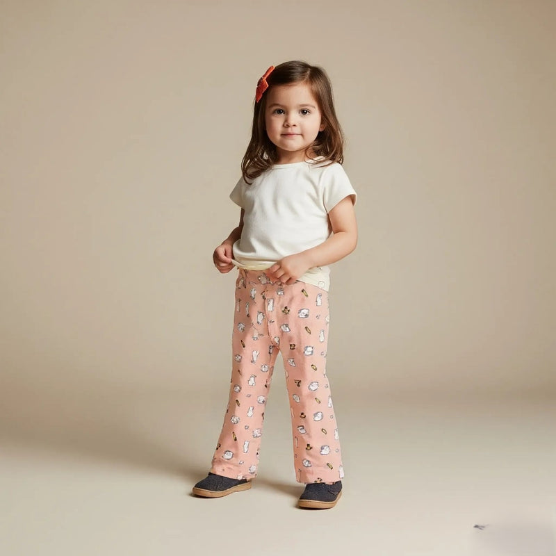 Peach Printed Palazzo
