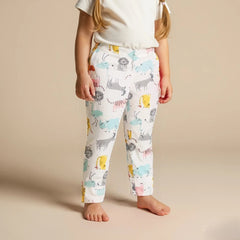 Animals White Printed Leggings