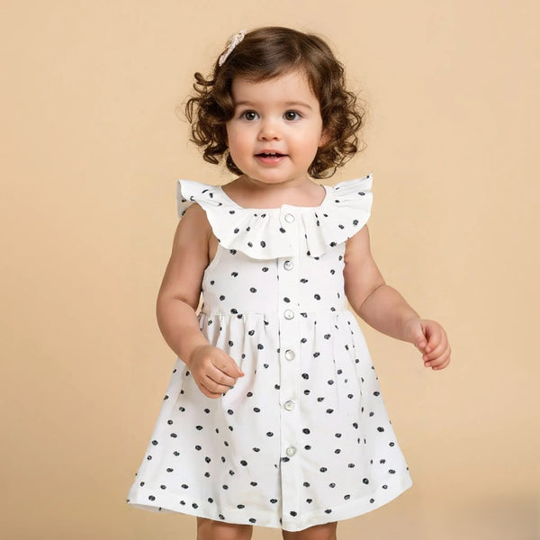 White Sleeveless Frock
