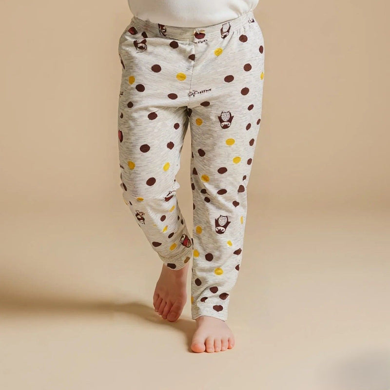 Grey Printed Leggings