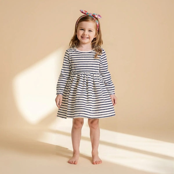 Blue Stripped Frock