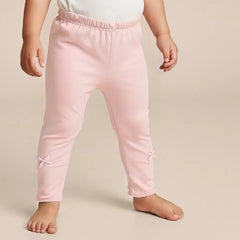 Pink Solid Leggings