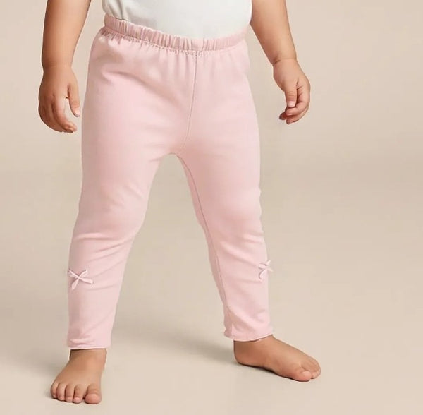 Pink Solid Leggings
