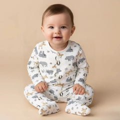 Quilted Printed Baby Romper