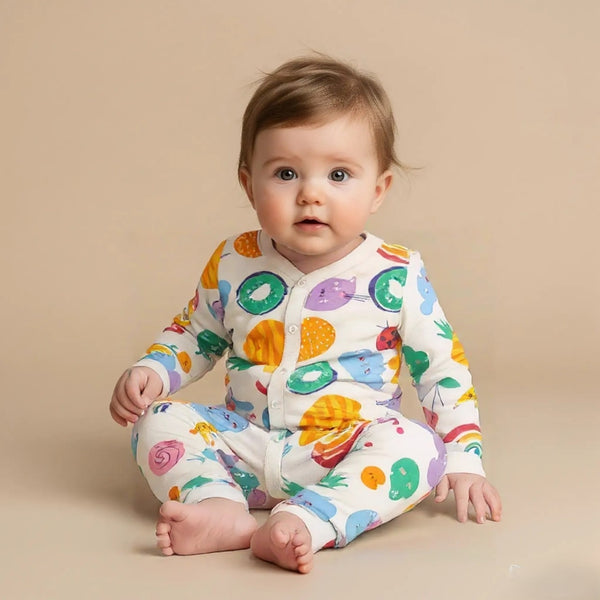 Multi-Printed Full Sleeves Rompers