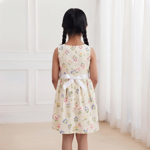 Spring Meadow Yellow Floral Frock
