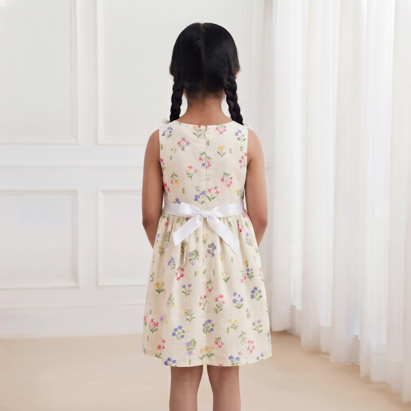 Spring Meadow Yellow Floral Frock