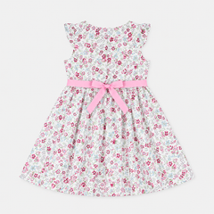 Pink Floral Flutter Frock