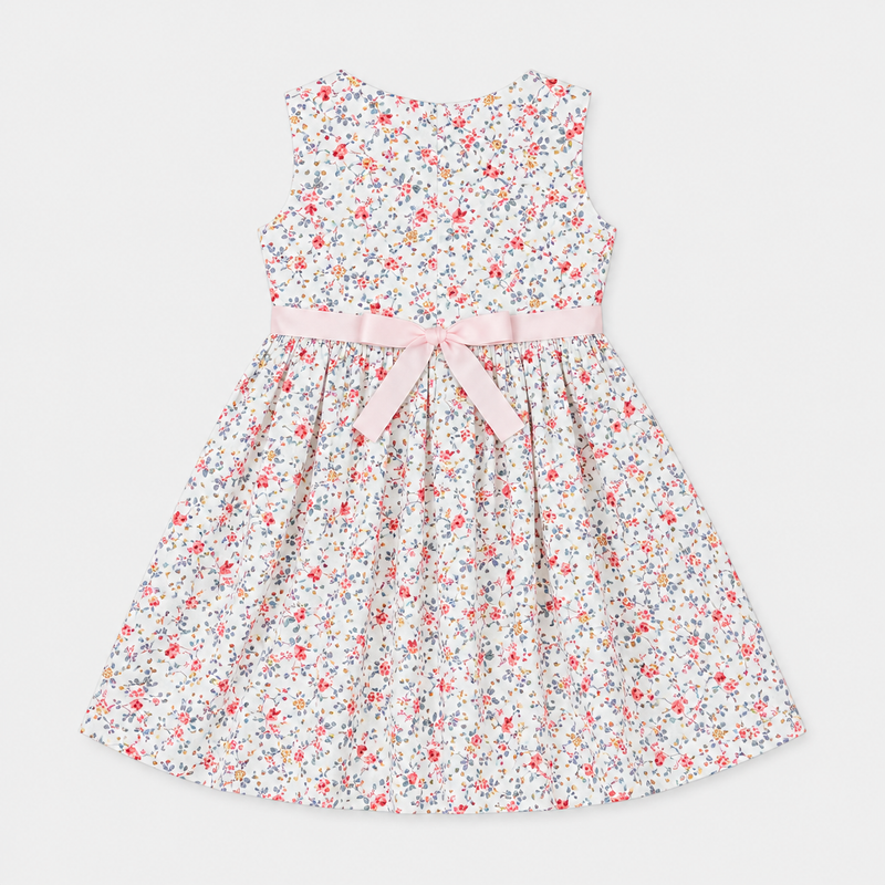 Pastel Sleeveless Vintage Floral Frock