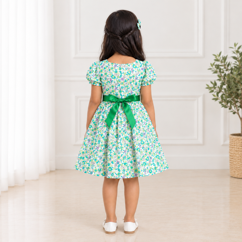 Meadow Mint Floral Frock
