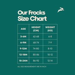 Blue Printed Sleeveless Frock