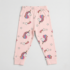 Pink Unicorn Print Night Suit