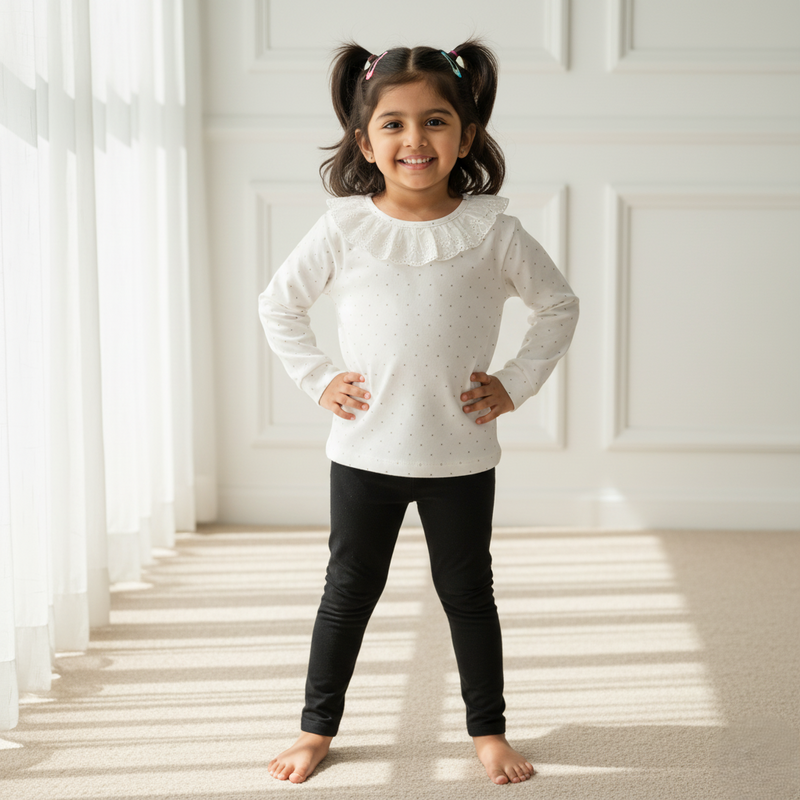 Full Sleeves Printed Frill Top